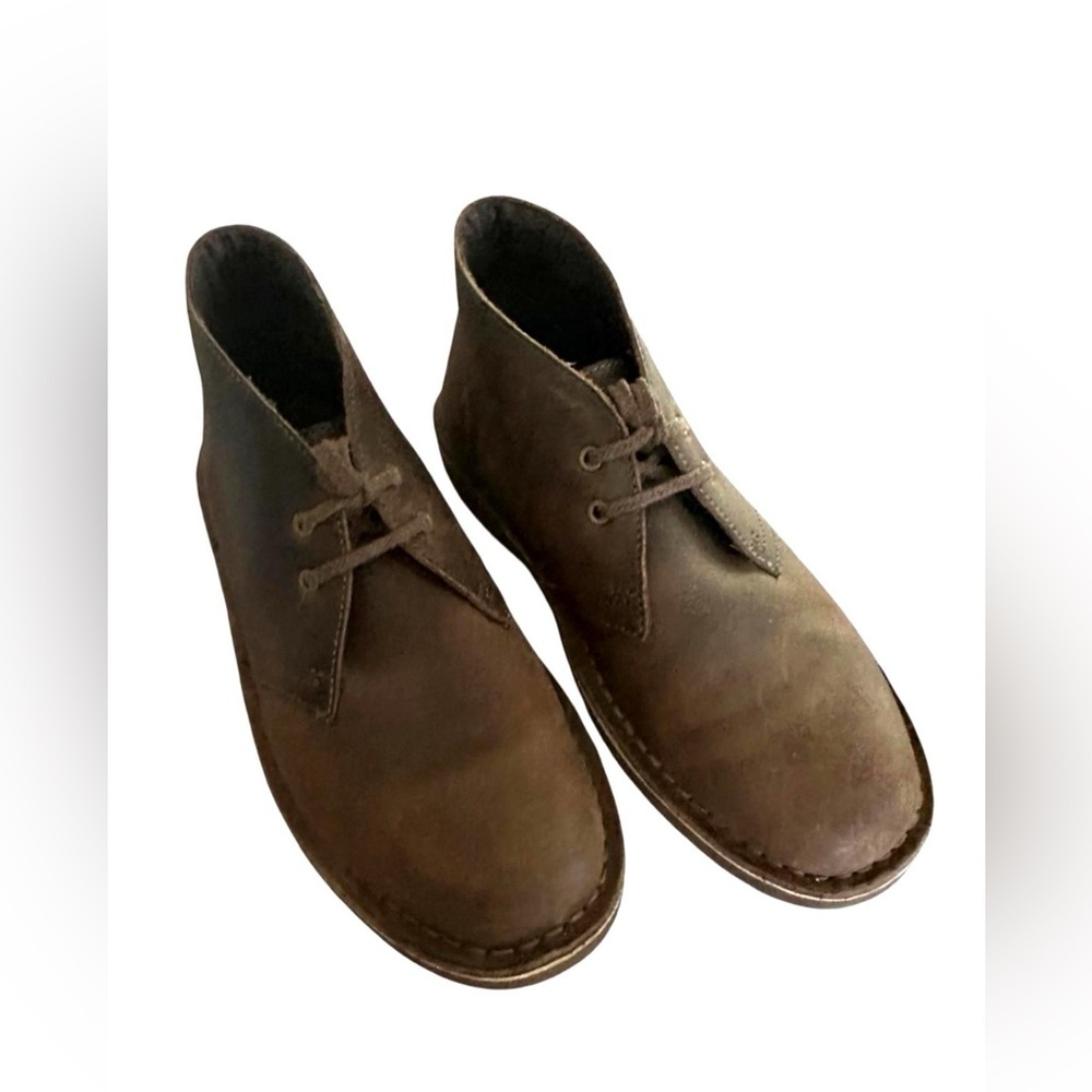 Clarks Bushacre 2 Brown Leather Chukka‎ Boots Women’s 7.5 Classic